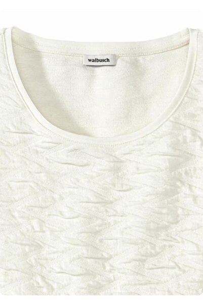 Org Marka Store Walbusch 43-5865/886.882 Embosed 0 Neck Long Sleeve Tsh