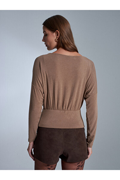 Dilvin 32306 Wool Blend Single Shoulder Top-Vizon