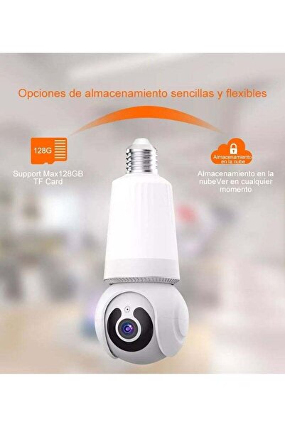 Generic Indoor Light Bulb Camera 360° HD 1080p V 380 2.4G WiFi