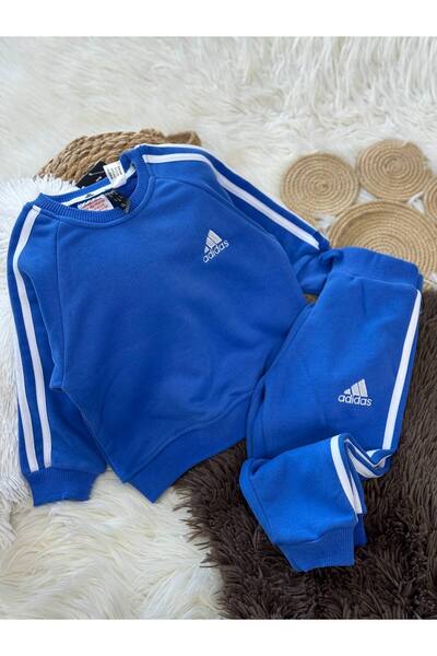 Teeny Weeny Kids Unisex Children's Cobalt Bottoms and Tops Tracksuit Set