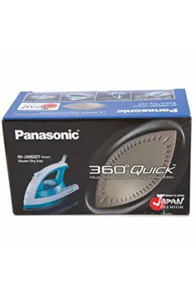 PANASONIC 2200W Steam Iron, White and Blue (Ni-Jw650)