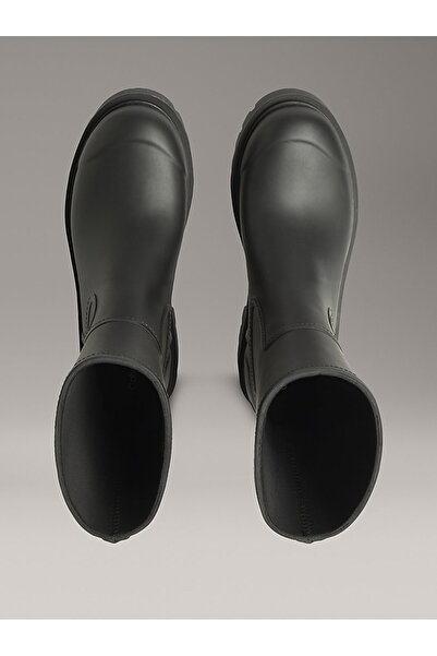 Calvin Klein Kadın Su Geçirmez Tırtıklı Tabanlı Yağmur Botu - Siyah