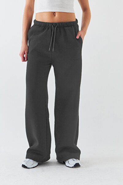 The Champ Clothing Oversized Unisex Sweatpants Smoked – 3 Thread Fleece-Lined Fleece, Wide Legs, Pockets, Modern Comfortable Fit