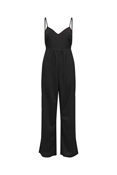 ONLY Onlnova Life Vis Mali Jumpsuit Solid Women's Black Jumpsuit - 15352528
