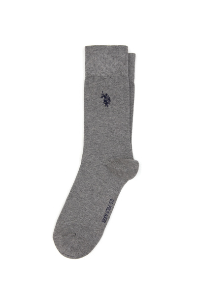 U.S. Polo Assn. Men's Gray Melange Socks 50317965-Vr086