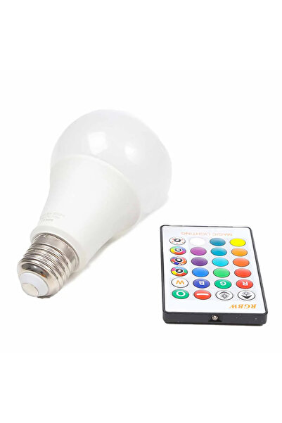 Led RGBW Bulb, Colour changing Different Colour shades with Remote Control Smart Bulb, 16 Color shad