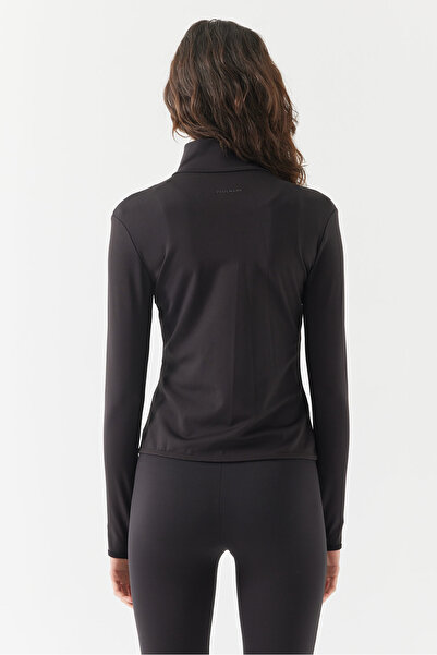 PAULMARK Women's Gloves Detailed Zippered Thin Sweat Coat