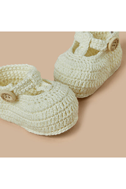 giggles Textured Booties with Slip On Closure