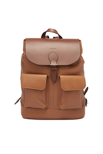 Tergan Taba Hakiki Deri Erkek Sırt Çantası - S1SR00021463-D4H