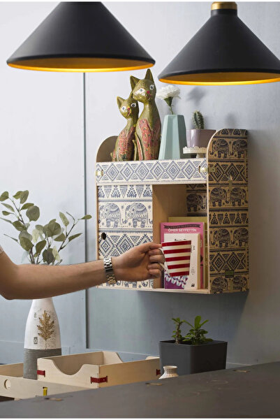 Wodiza Ahşap Duvar Rafı Fancy Elephant Type-Z / Tablo