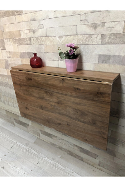 adımshops Duvara Monte Katlanır Masa Dresuar 90x65cm Balkon Sehpa