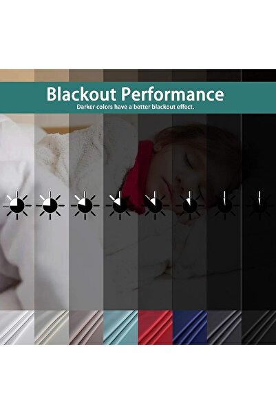 genernic LORDTEX Dark Gray Room Divider Blackout Curtain Panel 8.3×7 ft Polyester