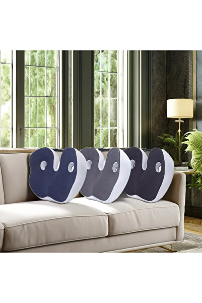 OEM Orthopedic seat cushion, Memory foam, for office chair or car, Lumbar area, Blue