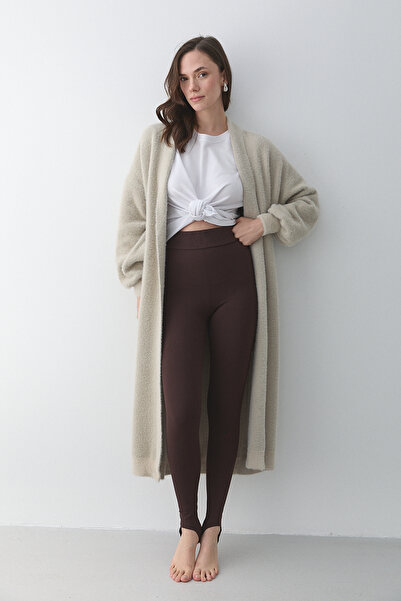 Laluvia Stone Boydan Long Knit Cardigan - 251015