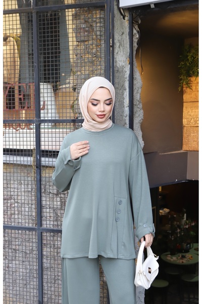 NİSUM MODA Buttoned Modal Suit