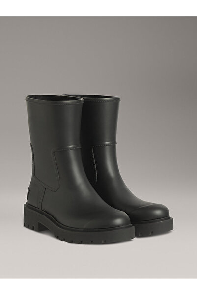 Calvin Klein Kadın Su Geçirmez Tırtıklı Tabanlı Yağmur Botu - Siyah
