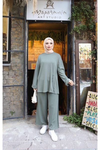 NİSUM MODA Buttoned Modal Suit