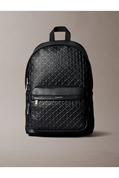 Calvin Klein Σακίδιο πλάτης με ανάγλυφο λογότυπο και ρυθμιζόμενο ιμάντα ώμου LV04D3202GUB1 Ανδρικό ΣΑΚΙΔΙΟ ΠΛΑΤΗΣ