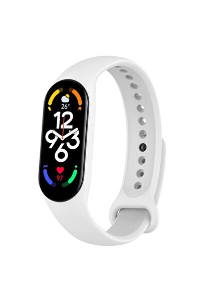 PHN MAG Silicone strap for Xiaomi Mi Band 7 / Mi Band 6 / Mi Band 5, White