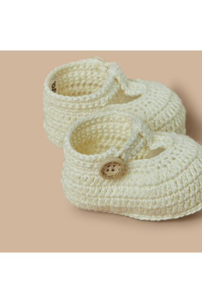 giggles Textured Booties with Slip On Closure