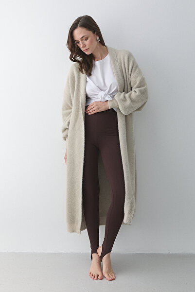 Laluvia Stone Boydan Long Knit Cardigan - 251015