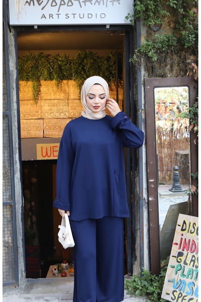 NİSUM MODA Buttoned Modal Suit