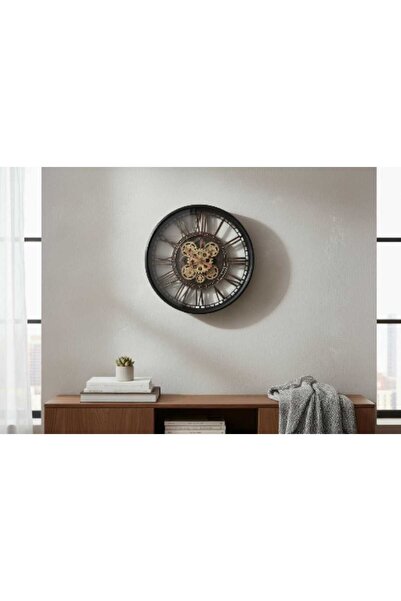 PELLE DESİGN Çarklı Duvar Saati 50cm