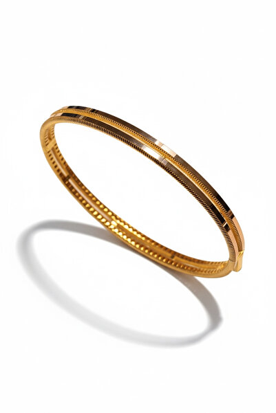 Hakan Güler Kuyumculuk Altın İki Sıra Ajda Model Kelepçe Bilezik