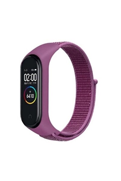 PHN MAG Curea textilă Velcro pentru Xiaomi Mi Band 7, impermeabilă, violet