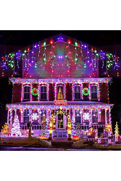 Impact Vision Christmas Fringe Installation, 15 Meters, 384 LEDs, Indoor/Outdoor, Multicolor-Impact Vision®