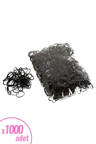 GnelD 500 Pieces Black Perm Hair Braiding Rubber