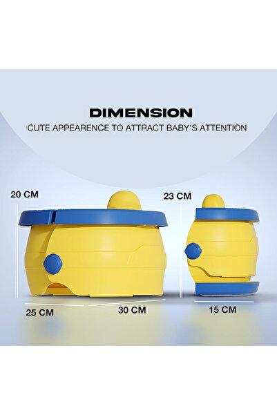 BAYBEE Wezi Foldable Toddler Potty Training Seat (Yellow)