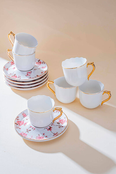 ACAR Natalie 6 Kişilik Kahve Fincan Takımı - 90 ml