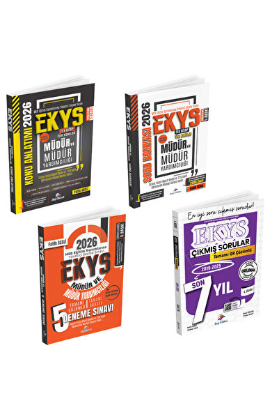 Dizgi Kitap 2026 MEB EKYS Müdür ve Müdür Yardımcılığı Kazandıran 4'lü Set Fat...