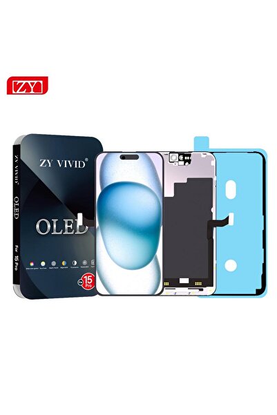 CEPAKS İphone 15 Pro ZY Vivid Oled LCD Ekran Sıvı Bant Dahil