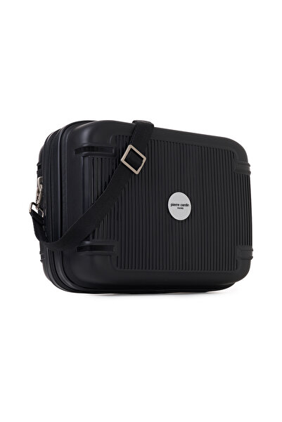 Pierre Cardin 7070 Makeup Polypropylene Unbreakable Wheeled Suitcase with Combination Lock Black