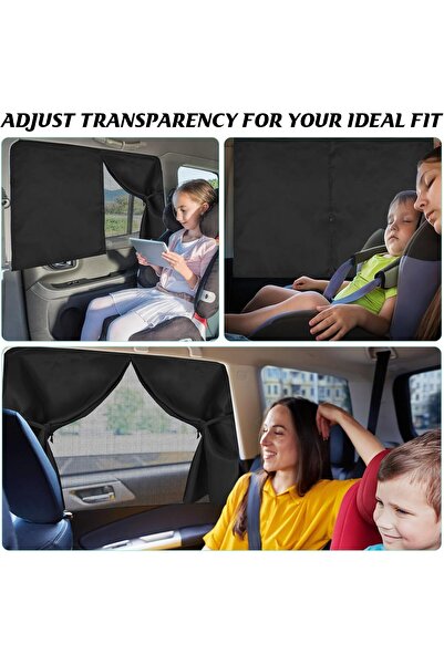 Generic Car Side Window Sunshade Curtain - UV Protection for Children & Infants