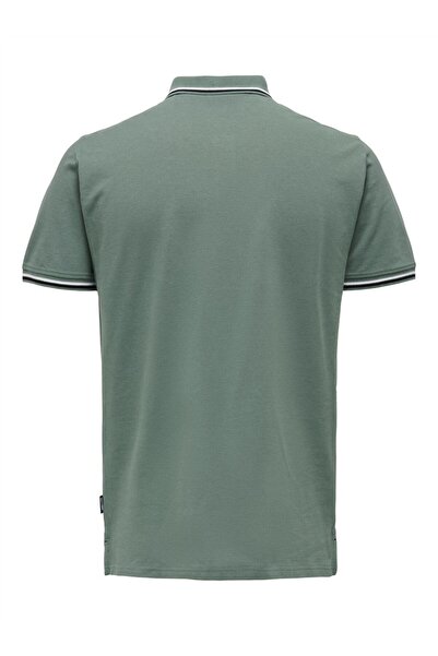 Only & Sons Onsfletcher Life Slim Ss Polo Noos Men's Green Polo - 22024827