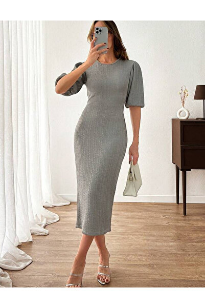 Sheya Rochie maxi Shein, argintiu