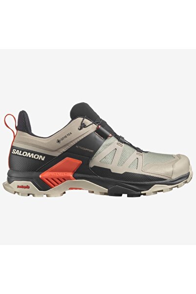 Salomon Ultra 4 Goretex Vintage Outdoor Shoes Waterproof Breathable Outdoor Shoes Beige