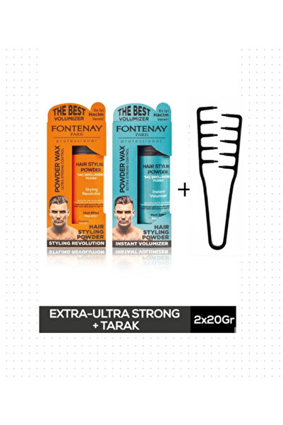 Fontenay Saç Pudra Toz Wax Matt Effect ve Ultra Strong 20gr + Mucizevi Şekil ...