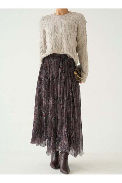 Serpirella Butik Patterned Skirt