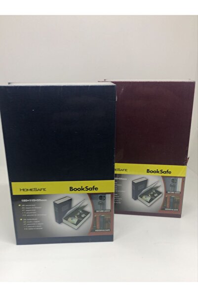 Lebron Kitap Görünümlü Gizli Kasa Anahtarlı Çelik Mini Kasa Kilitli Değerli E...