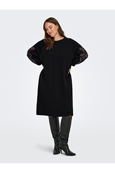 Only Carmakoma Sweatshirt-Kleid CARELLE Midikleid