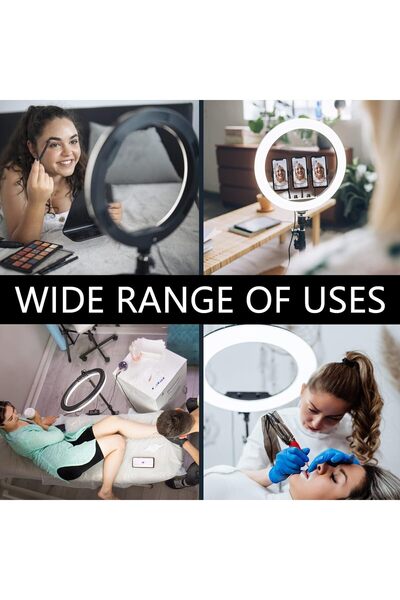 Generic 14-inch LED Ring Light for Makeup Photography and Video Calls