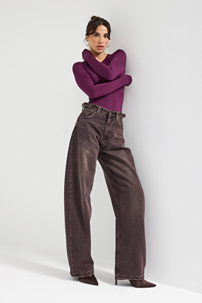 its basic Women's Dark Denim Color 2W5-16 Super Baggy Fit 100% Cotton Loose Fit Denim Jean