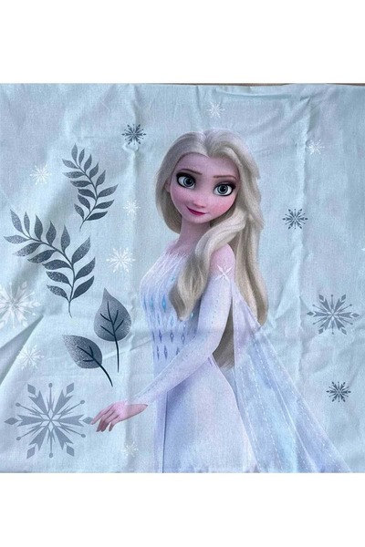 Özdilek Licensed Fitted Sheet Single Children's Duvet Cover Set-Frozen Leaves Mint