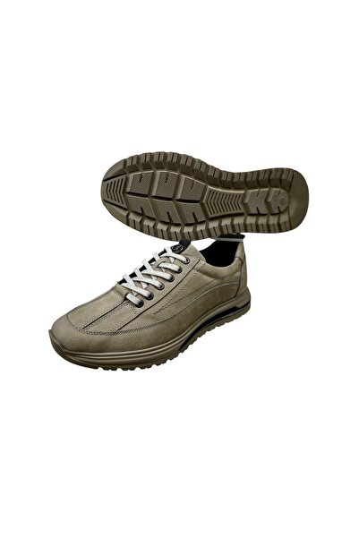 SULA Men's Lace-Up Leather Nubuck Gray Leather Inside Imported Imperial Sole Casual-Daily