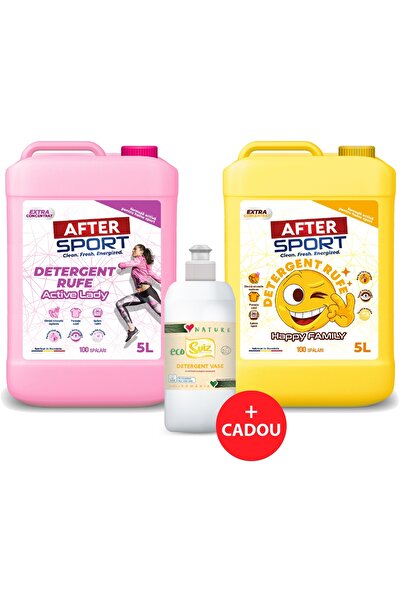 NO BRAND Pachet detergent Activelady 5L și Happyfamily 5L + detergent Cadou E...