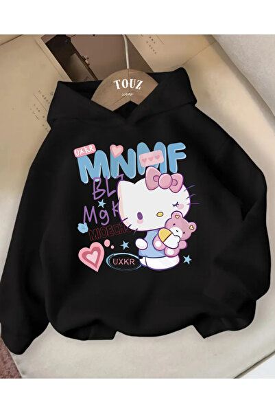 Touz Moda Kitty Kids 3-Thread Thick Sweet Hoodie